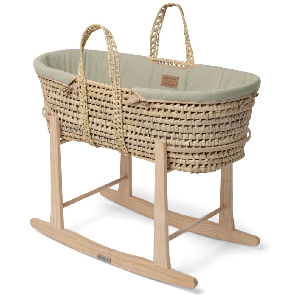 Clair De Lune - Baby Organic Palm Moses Basket