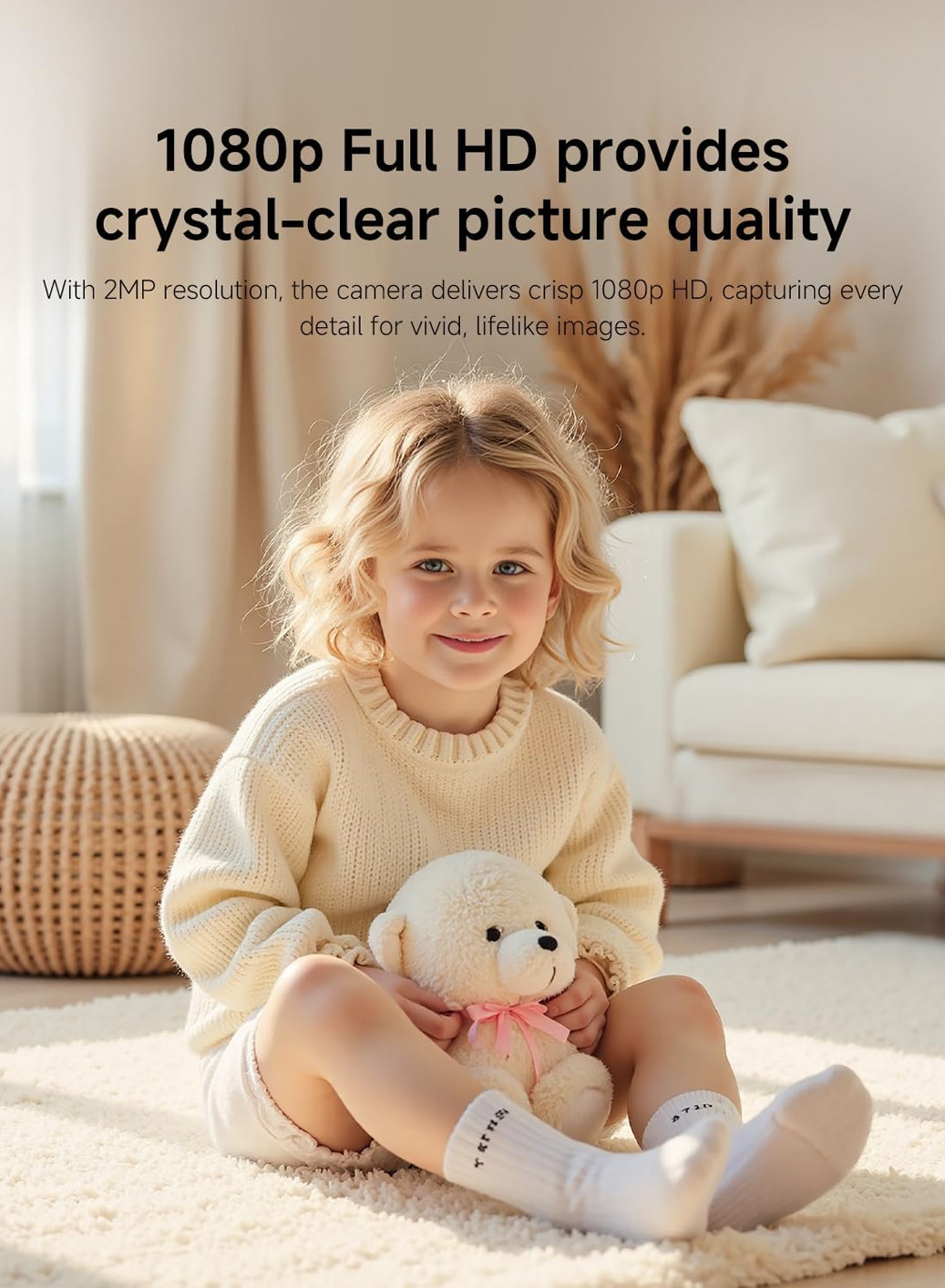 Xiaomi - Smart Camera Baby Monitor 2MP - White