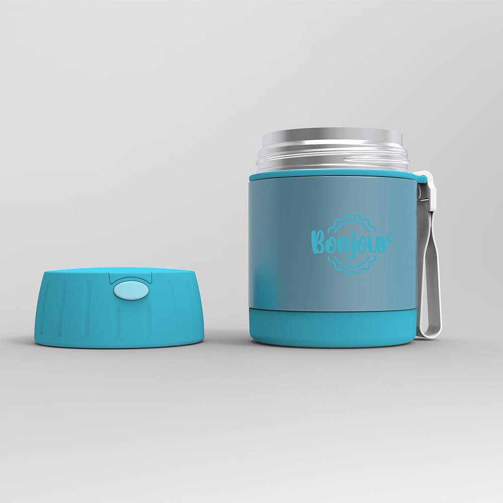 Bonjour - Insulated Food Jar - Blue - 300 ml