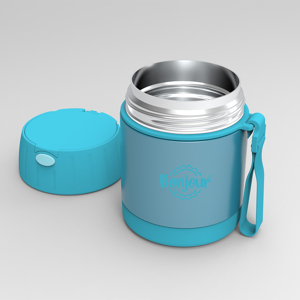 Bonjour - Insulated Food Jar - Blue - 300 ml