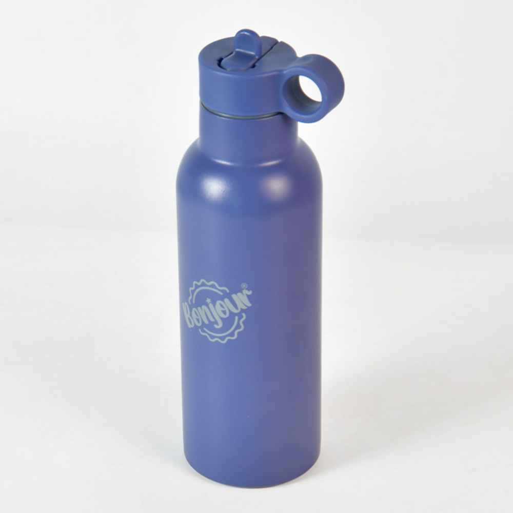 Bonjour - Sip Box Premium Insulated Water Bottle - Blue - 500 ml