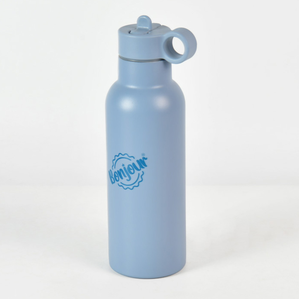 Bonjour - Sip Box Premium Insulated Water Bottle - Light Blue - 500 ml