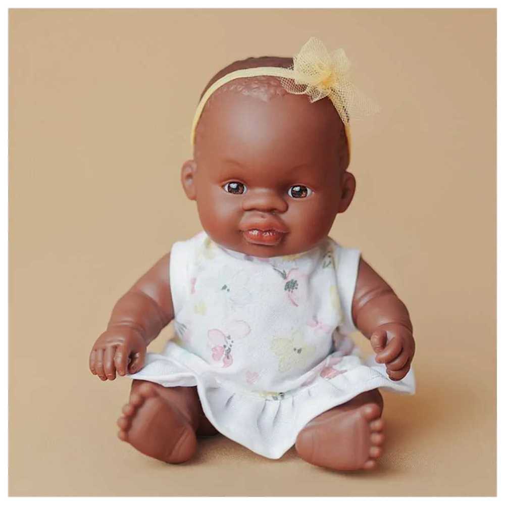 Miniland Educational - African Baby Girl Doll - 21 cm