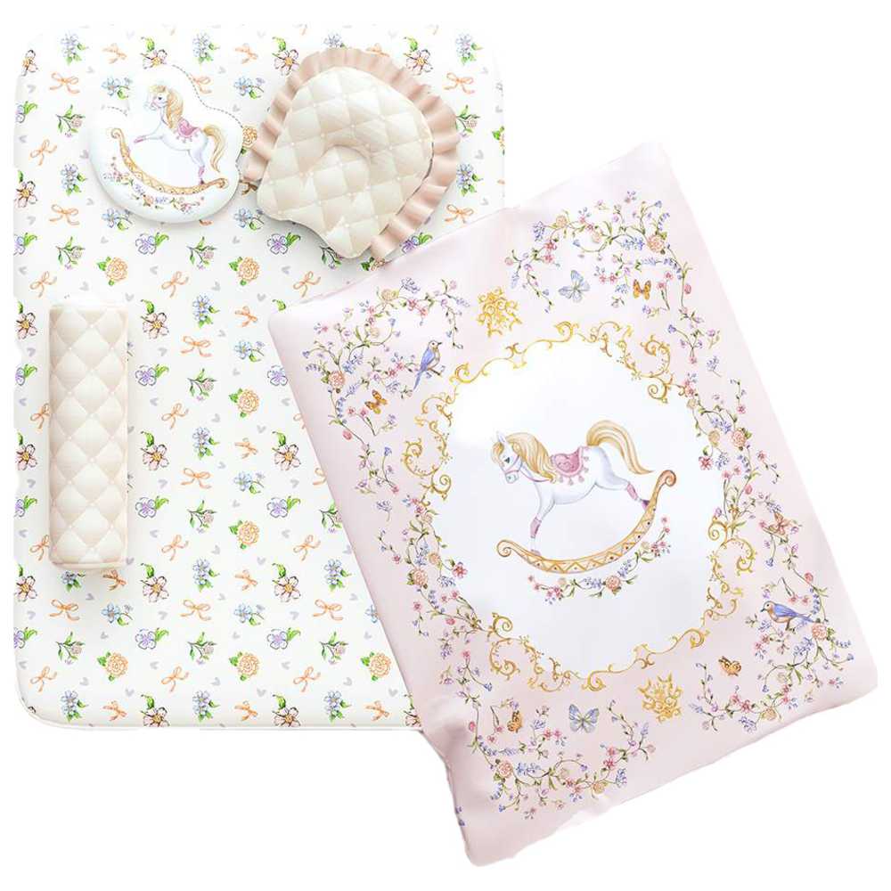 Fancy Fluff - Organic Newborn Bedding Set - 6 Pcs