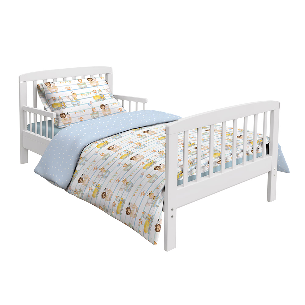 فانسي فلاف - طقم لحاف أطفال من القطن العضوي - جوي رايد - 5 قطع