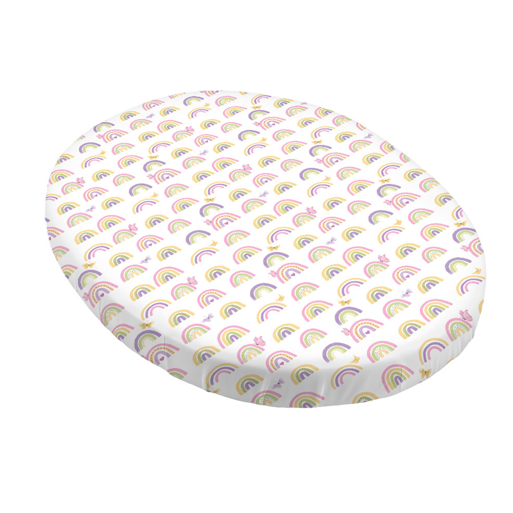 فانسي فلاف - غطاء بحواف مطاطية لسرير ستوك سليبي ميني - رينبو دريمز