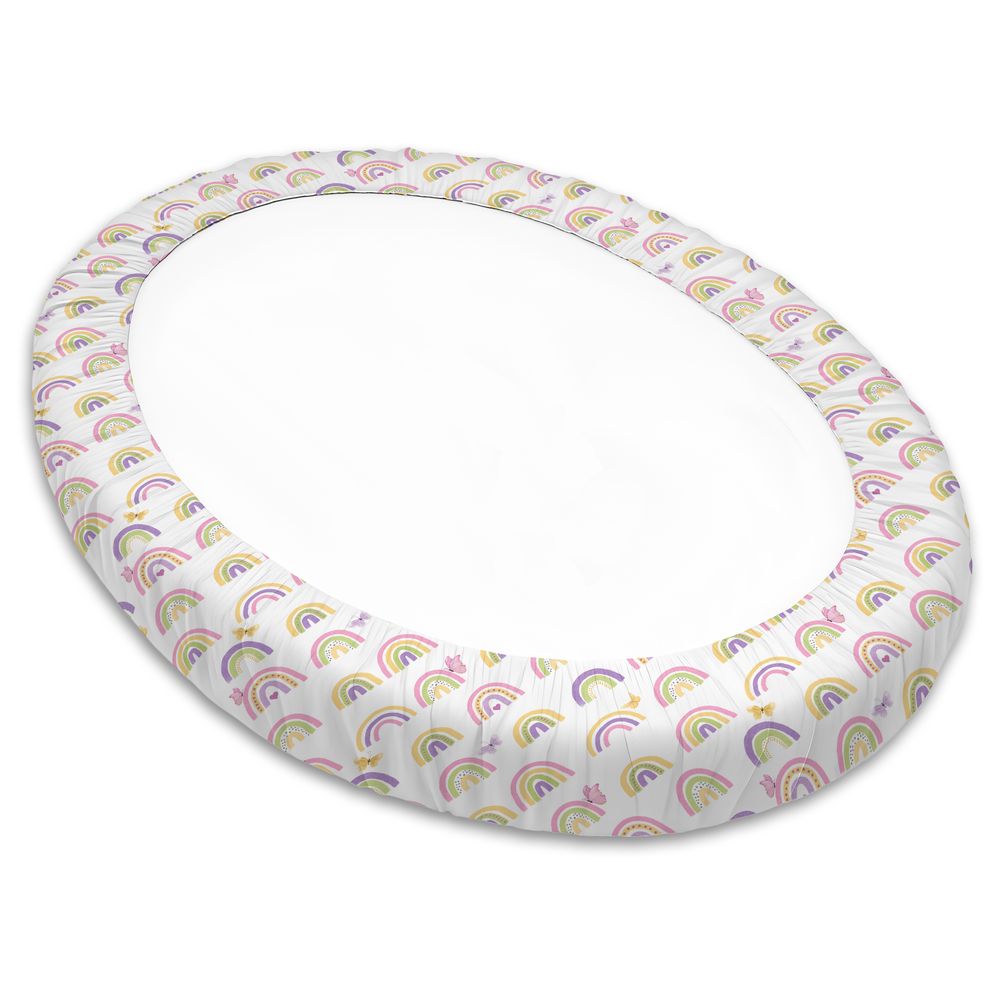 فانسي فلاف - غطاء بحواف مطاطية لسرير ستوك سليبي ميني - رينبو دريمز