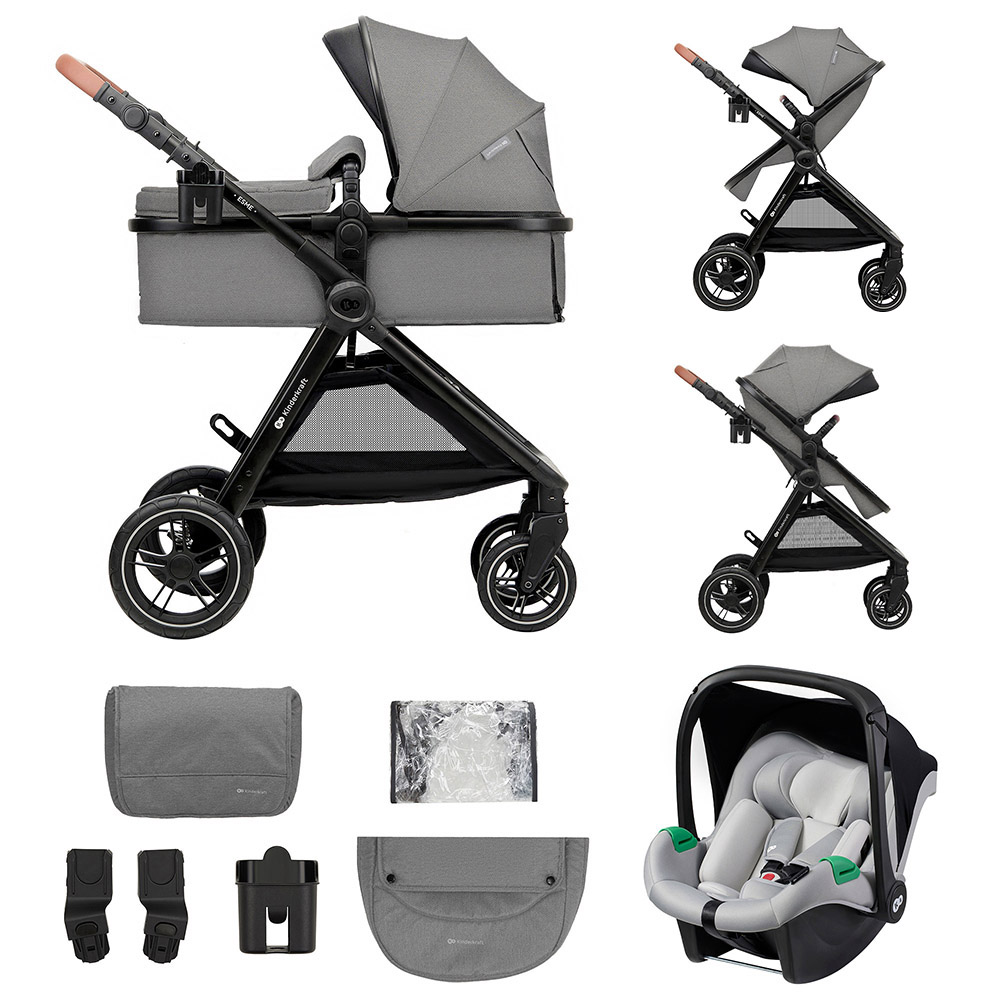 Kinderkraft - 3-In-1 Esme Travel System - Moonlight Grey