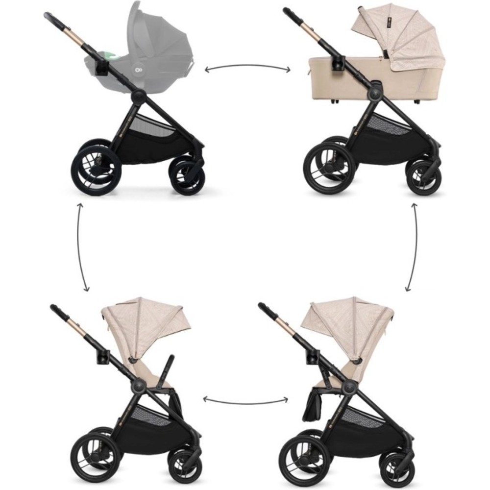 Kinderkraft - 2-In-1 Nea 2 Multifunctional Stroller - Bizuu Dune Whisper