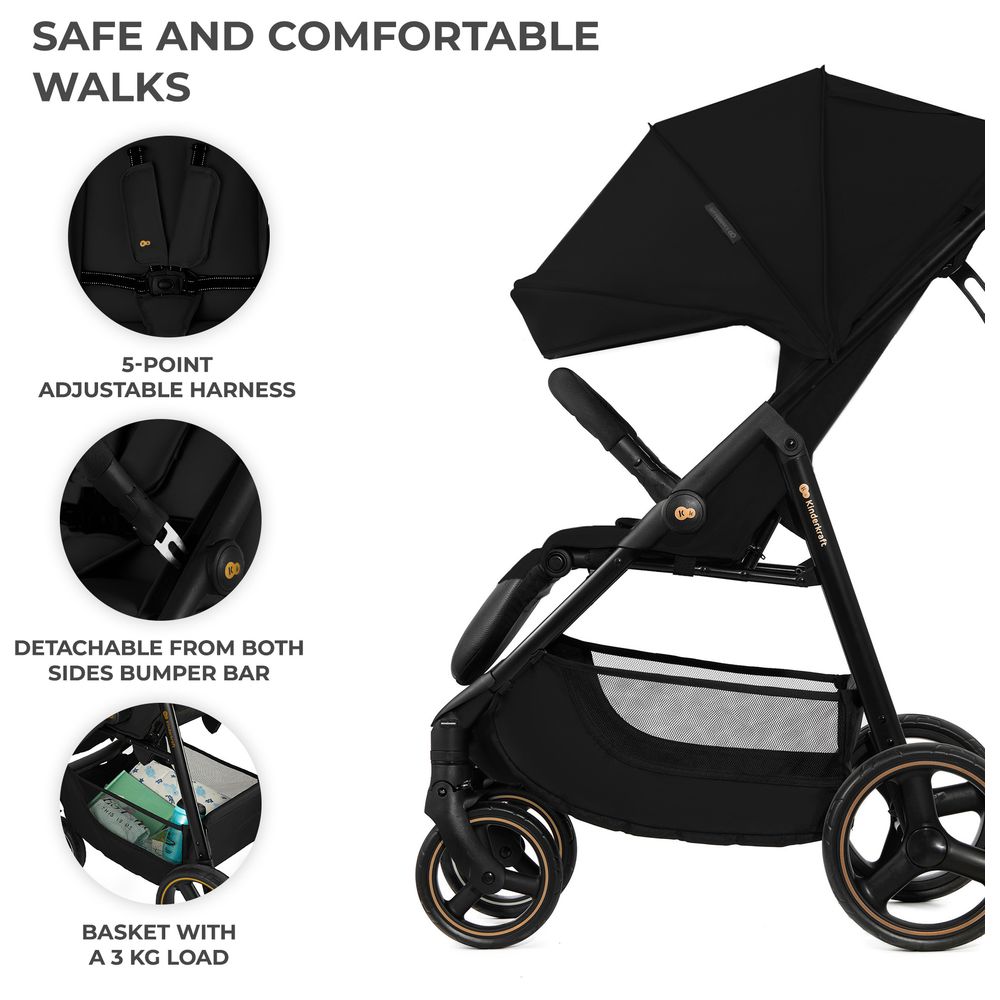 Kinderkraft - Trig 3 Click And Fold Pushchair Stroller