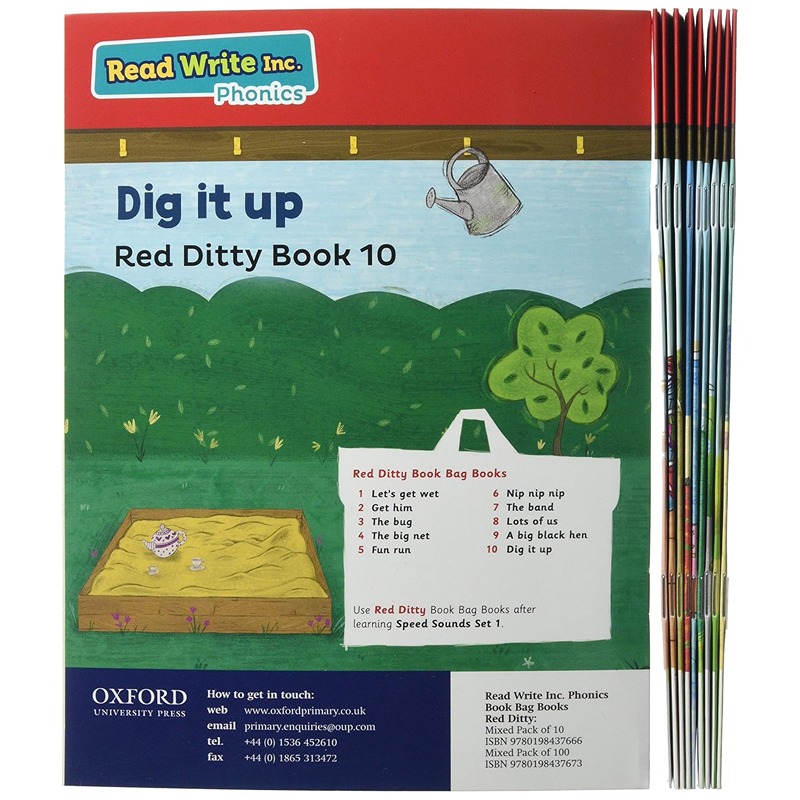 Read Write Inc. Phonics: Red Ditty Book Bag Books - Pack of 10
