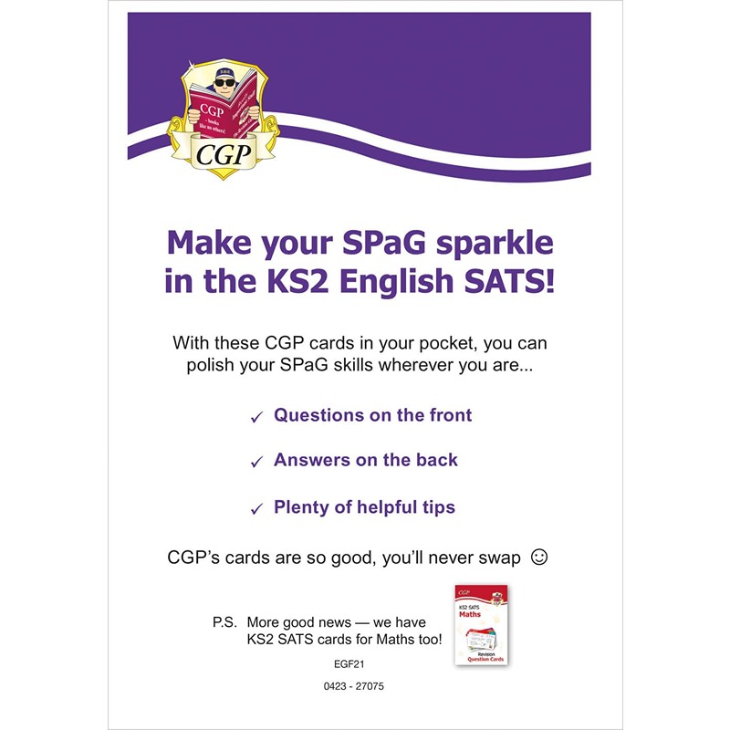 KS2 English Sats Revision Question Cards: Grammar, Punctuation & Spelling