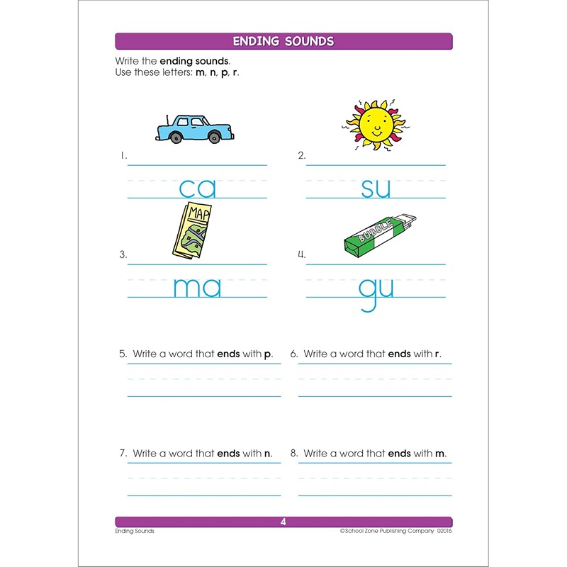 Spelling Puzzles Grade 1 Workbook