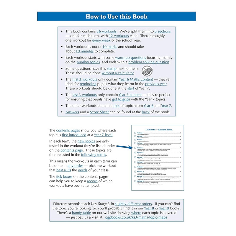 KS3 Maths 10-Minute Weekly Workouts - Year 7