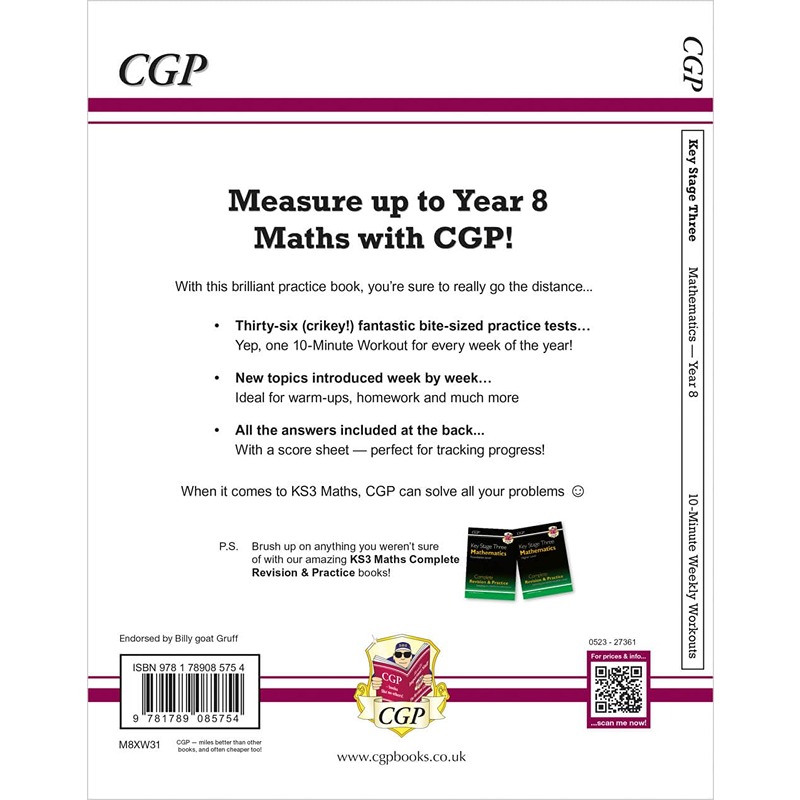 KS3 Maths 10-Minute Weekly Workouts Year 8