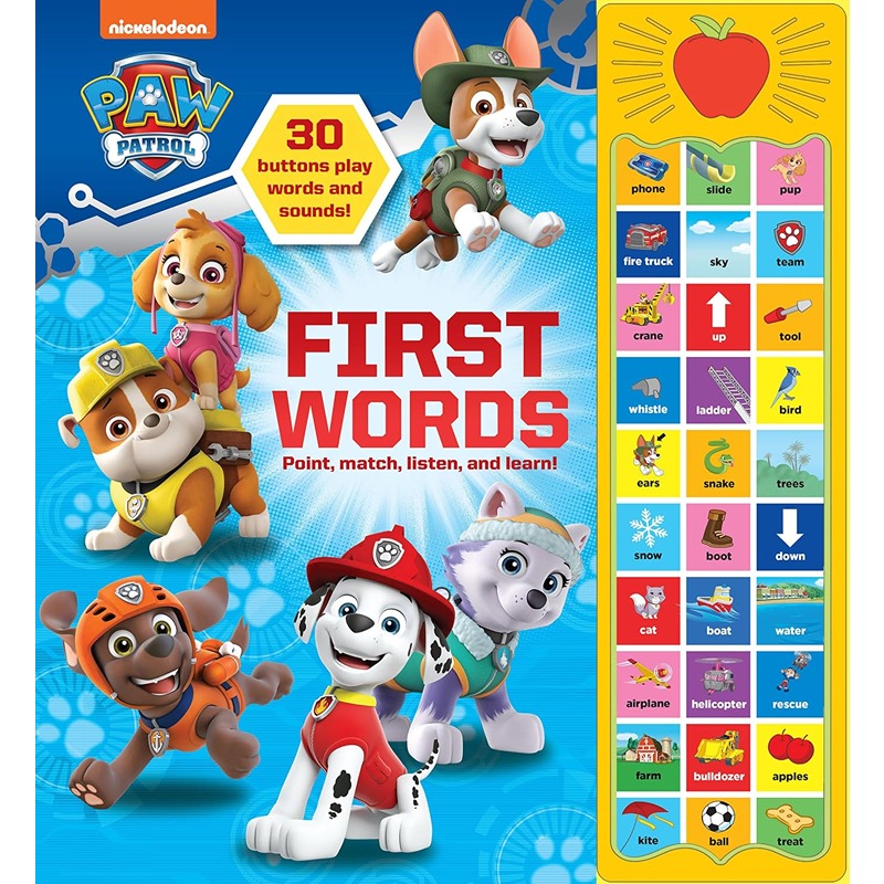 Paw Patrol: First Words 30 Buttons Sound Book