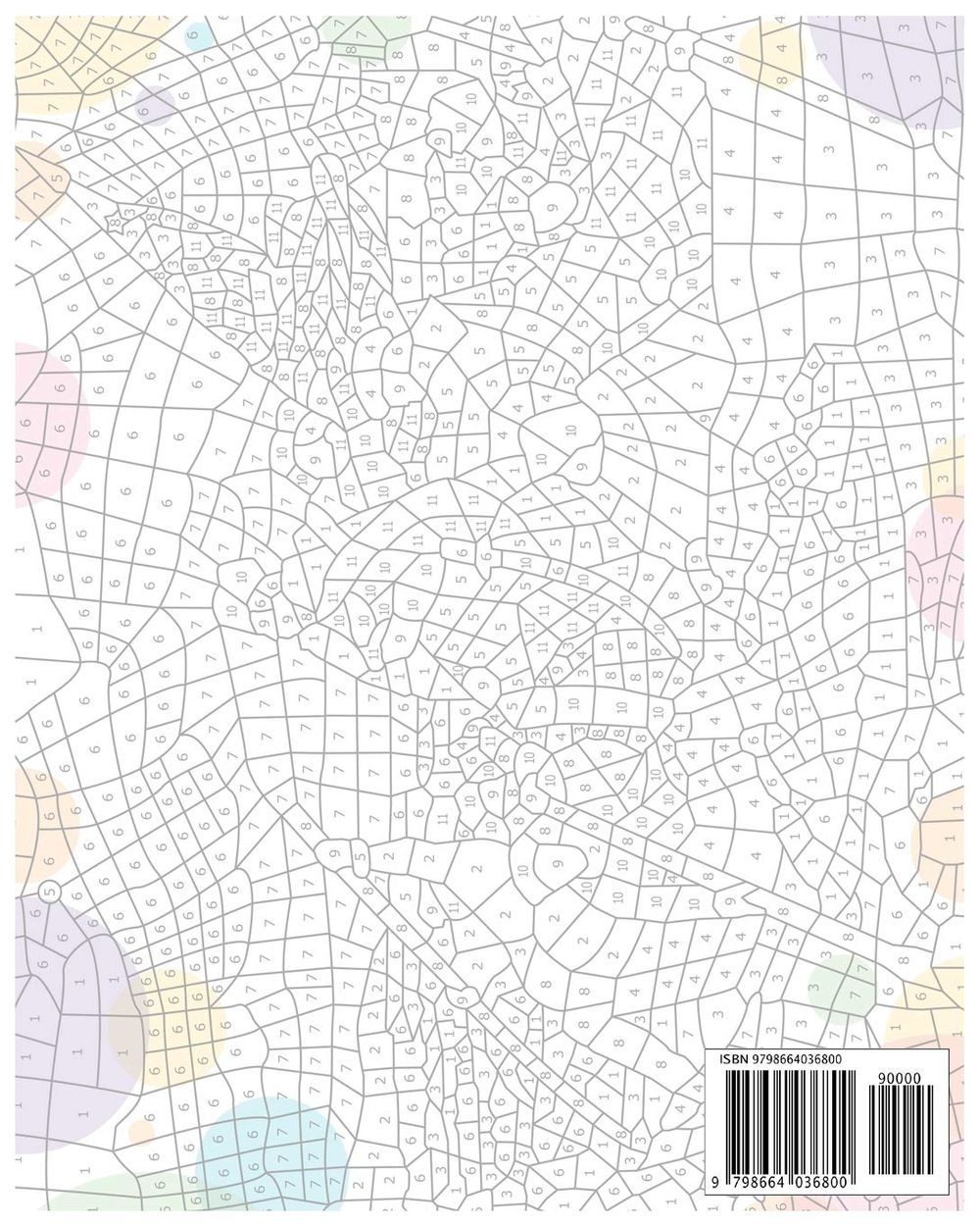 كتاب تلوين حسب الأرقام - مستوى صعب