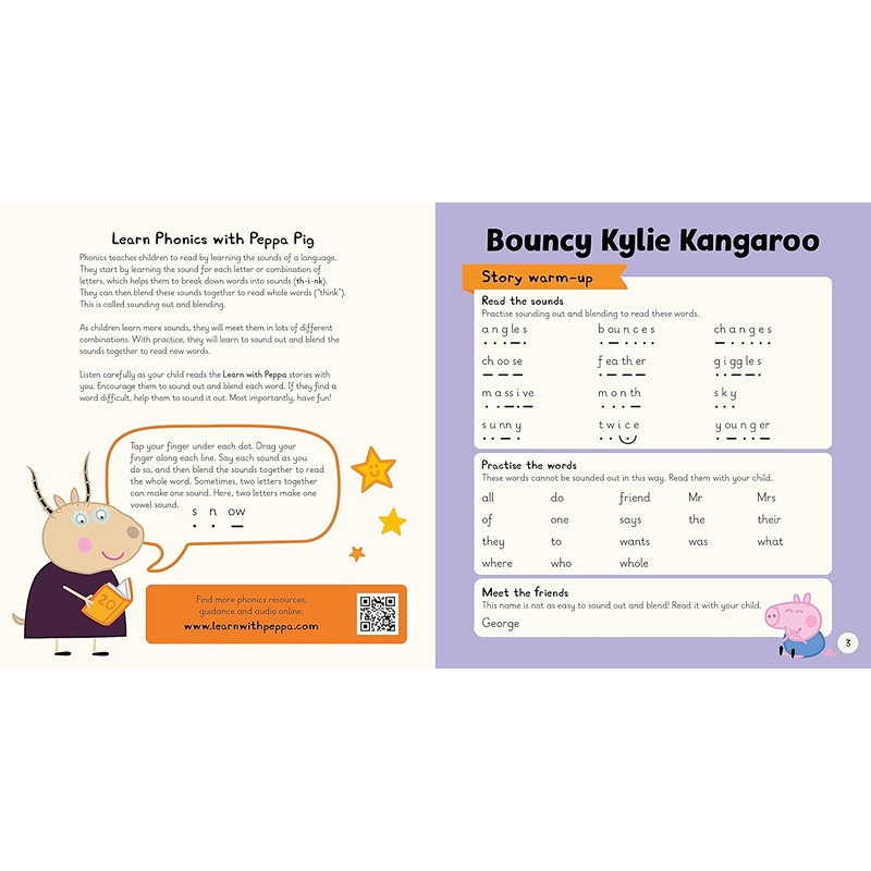 Learn With Peppa Pig Level 4 Book 20: Bouncy Kylie Kangaroo Phonics Reader