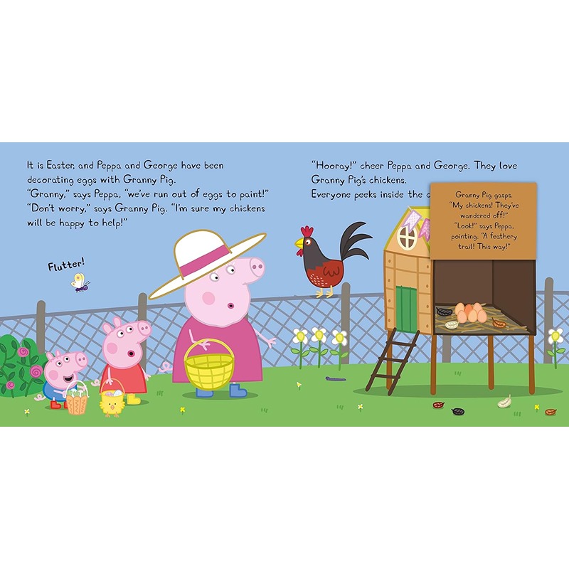 لعبة الغميضة لعيد الفصح مع بيبّا: كتاب بطيات للفتح