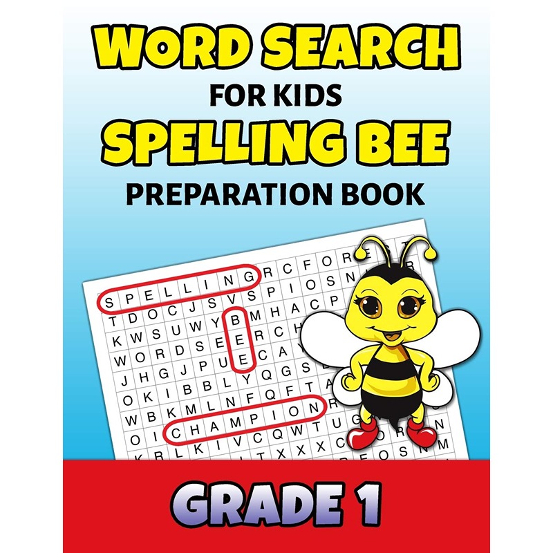Word Search For Kids Spelling Bee Preparation Book Grade 1