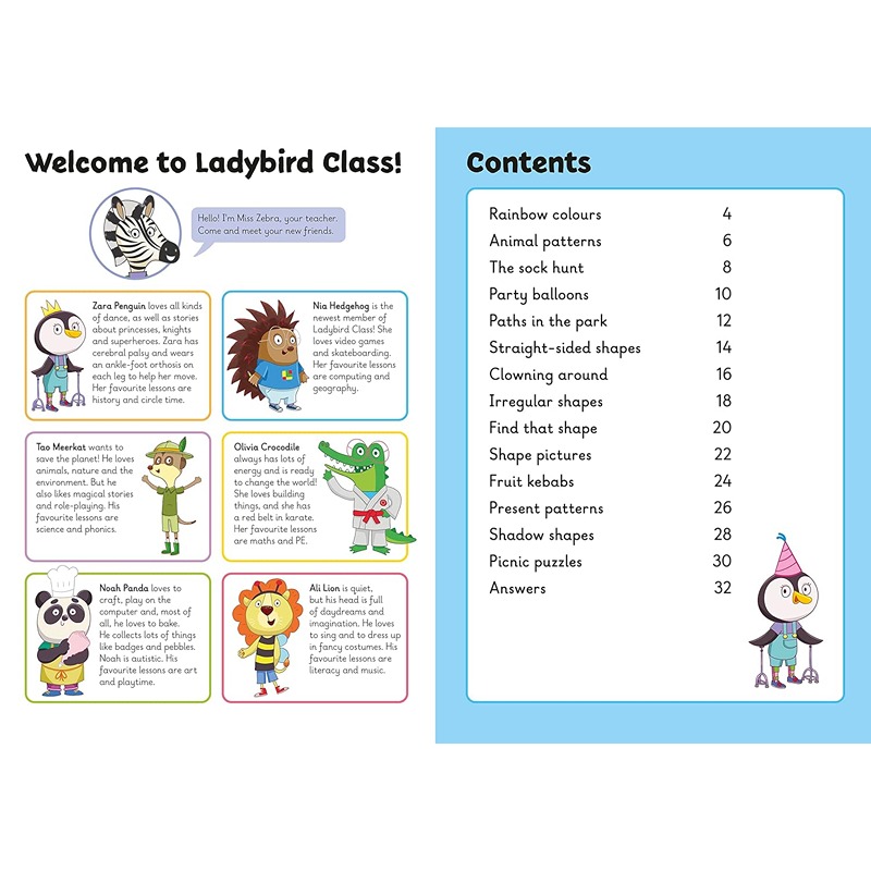 تعلّم مع ليدي بيرد: أشكال وألوان وأنماط قابلة للمسح