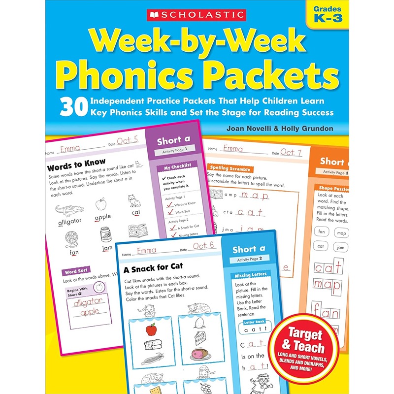 Week-By-Week Phonics Packets: Grades K-3