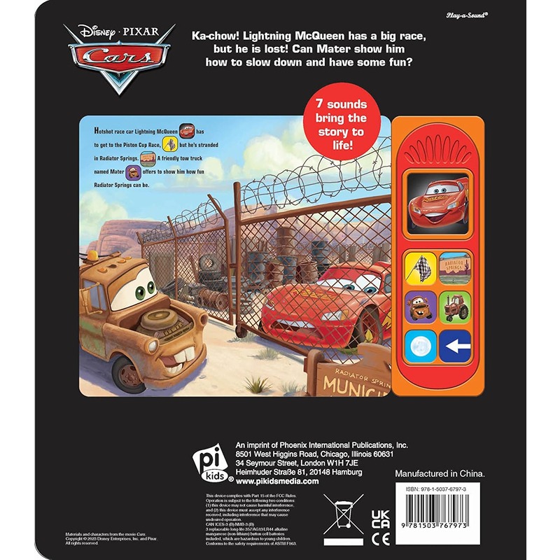 ديزني بيكسار سيارات: أصدقاء كتاب الصوت الصغير إلى خط النهاية