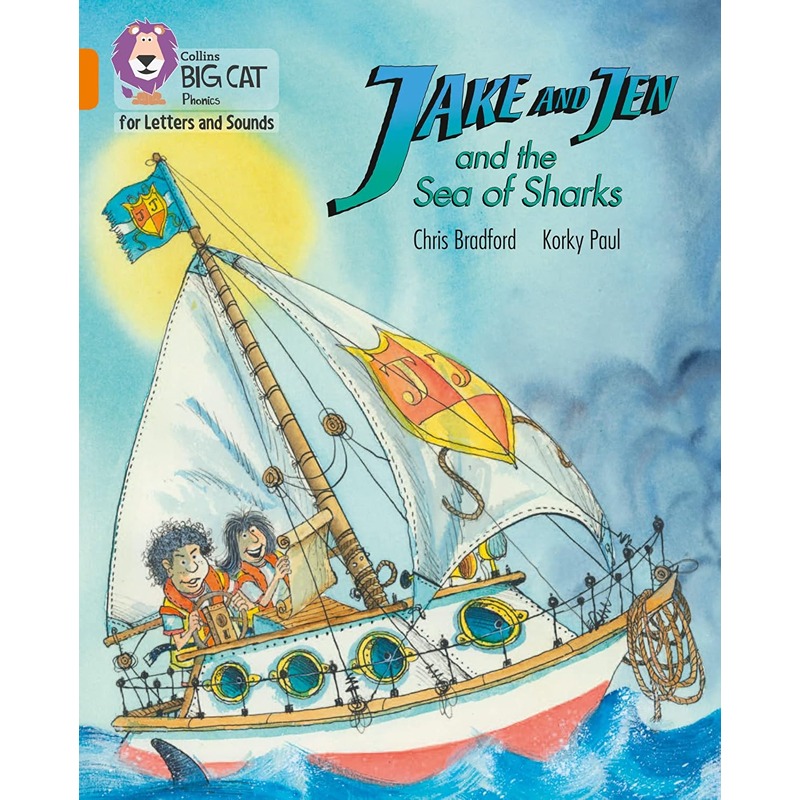 كتاب كولينز بيج كات فونيكس لحروف وأصوات - جيك وجين وبحر القروش