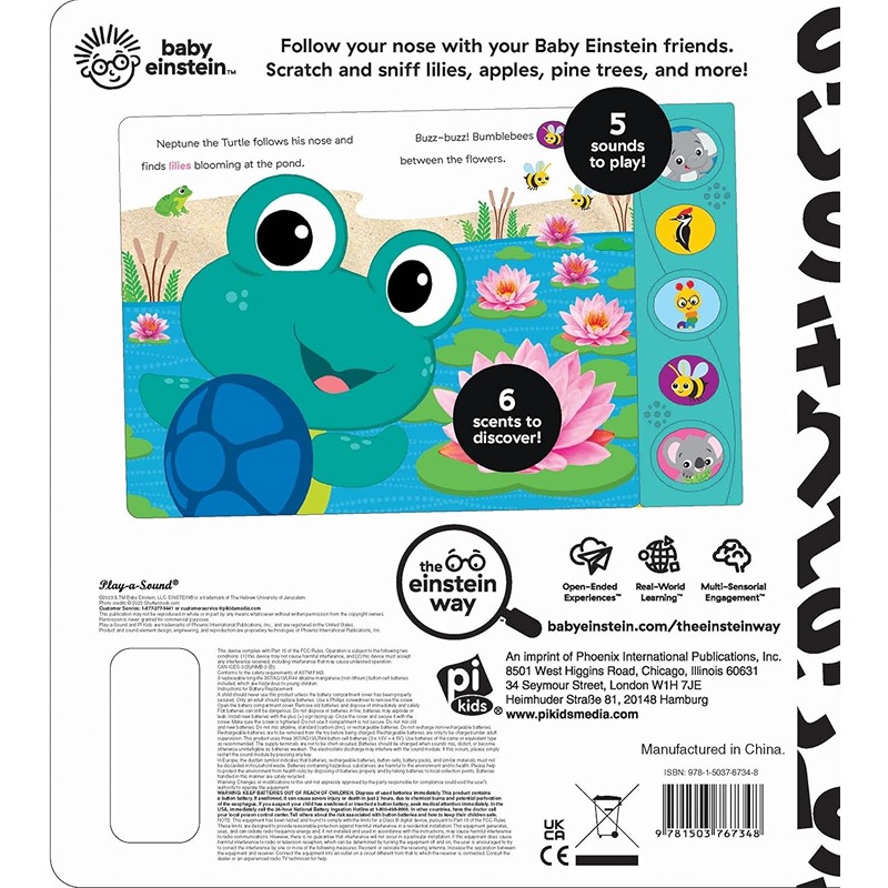 بيبي آينشتاين: كتاب صوتي للخدش والشم