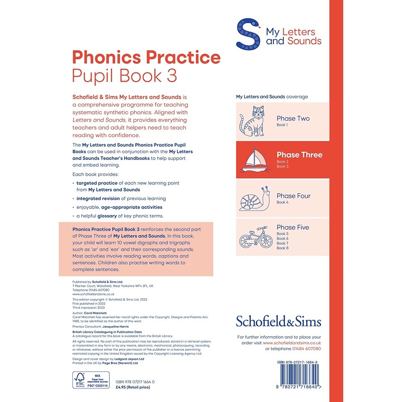 My Letters And Sounds Phonics Practice Pupil Book 3