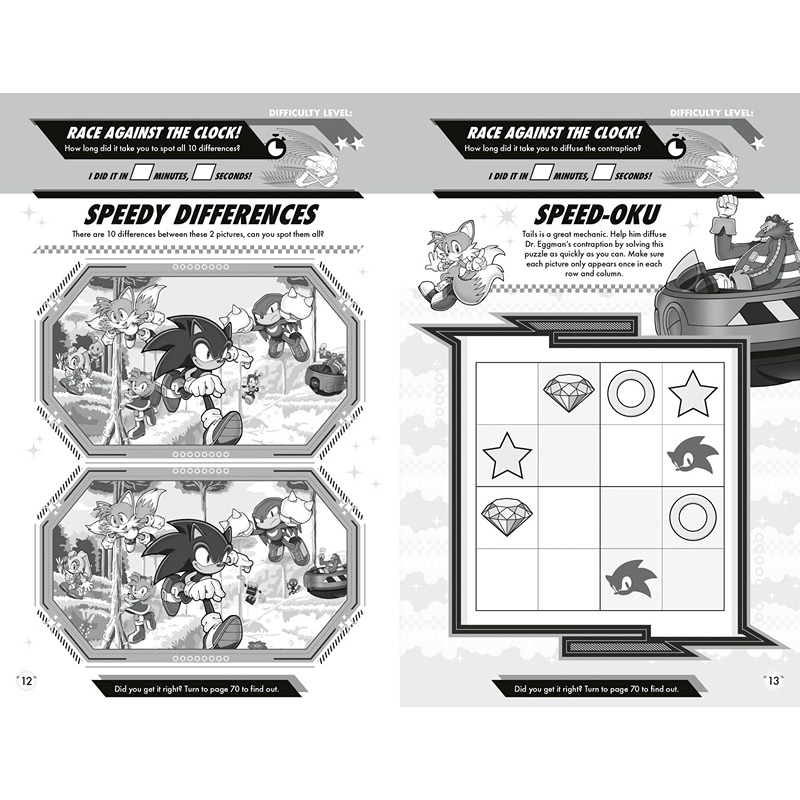 Sonic The Hedgehog Gotta Go Fast Puzzle Book