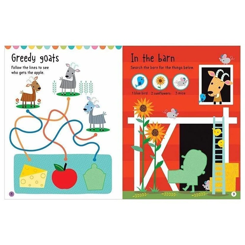 ملصقات كبيرة للأيدي الصغيرة: أصدقاء المزرعة