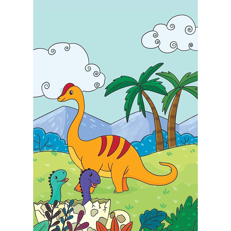 Magic Colouring Book Dinosaurs