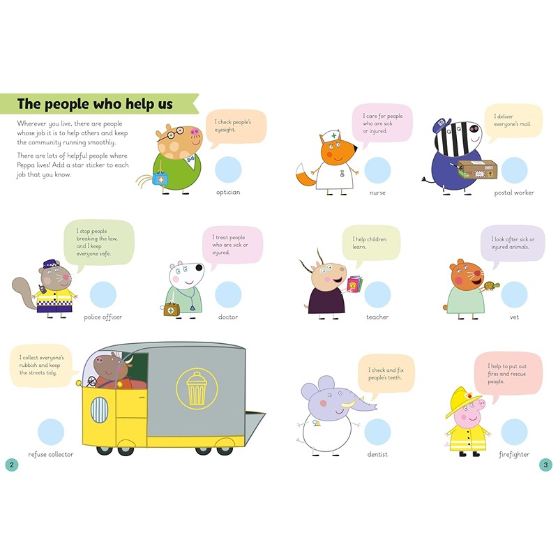 Learn With Peppa: People Who Help Us Sticker Activity Book