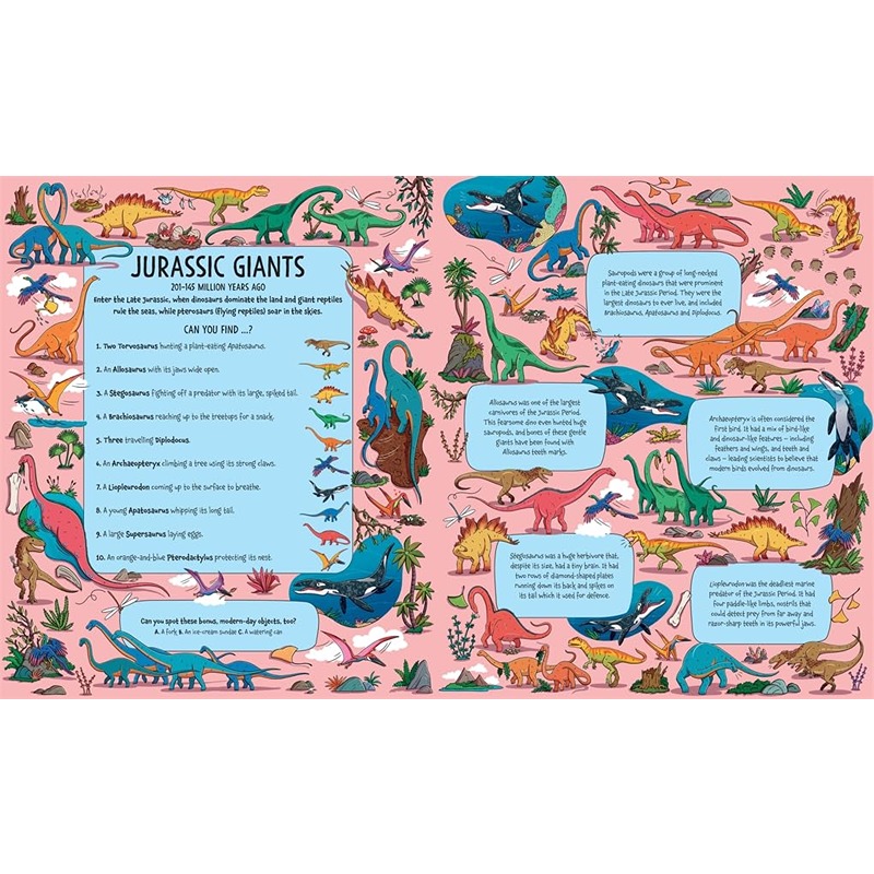 كتاب البحث عن الديناصورات الضخمة: رحلة ملحمية عبر الأرض في عصور ما قبل التاريخ