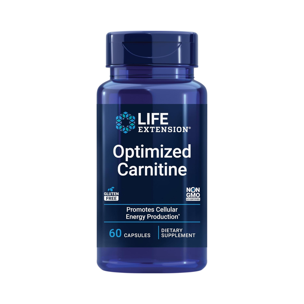 Life Extension - Optimized Carnitine for Energy Support - 60 Veg Caps