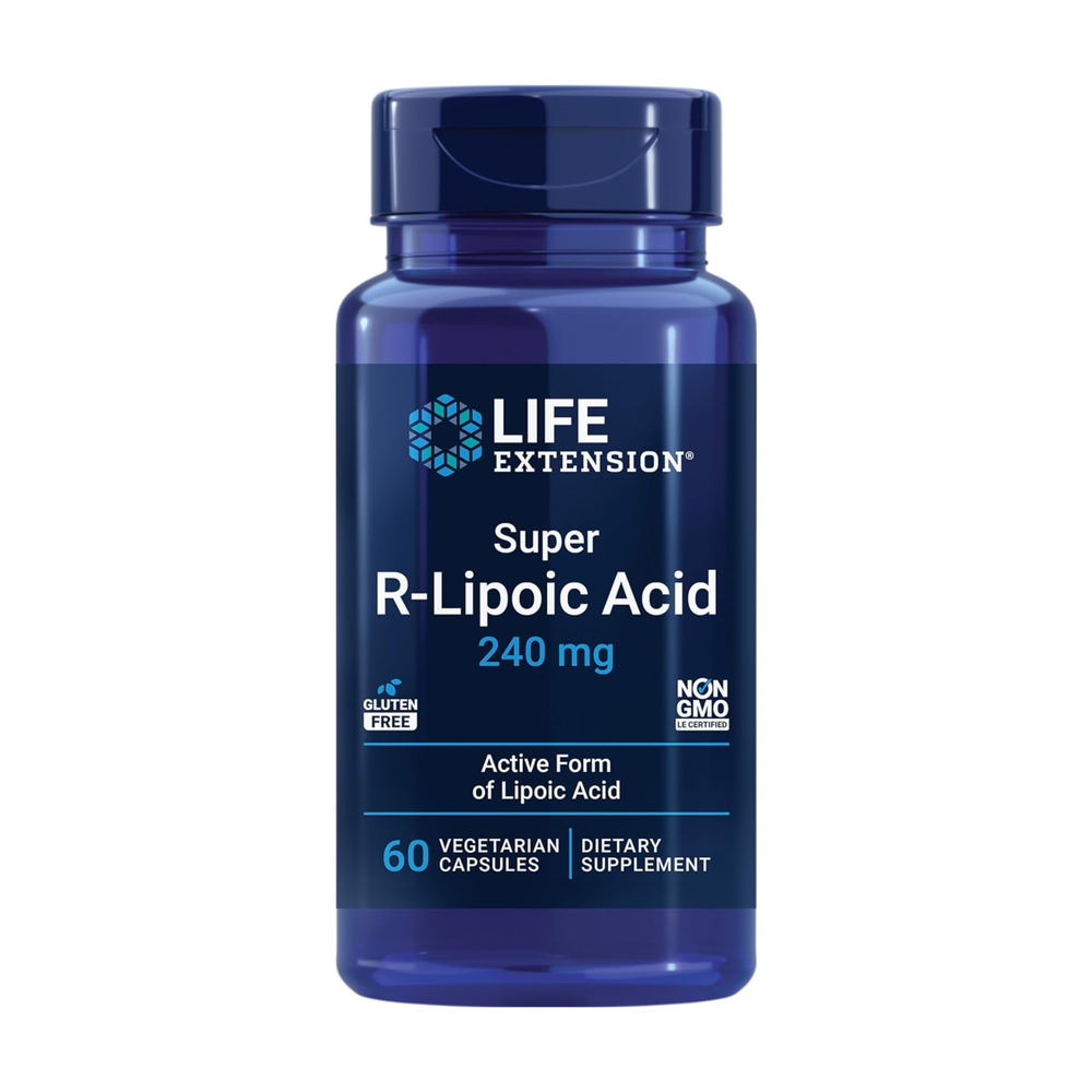 Life Extension - Super R-Lipoic Acid 240 Mg Supports Cellular Energy - 60 Veg Caps