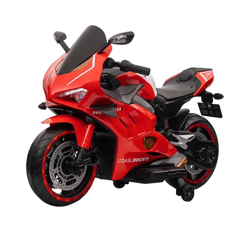 Amsham - V5r Battery Powered Panigale Ride-On Bike - Red 12V
