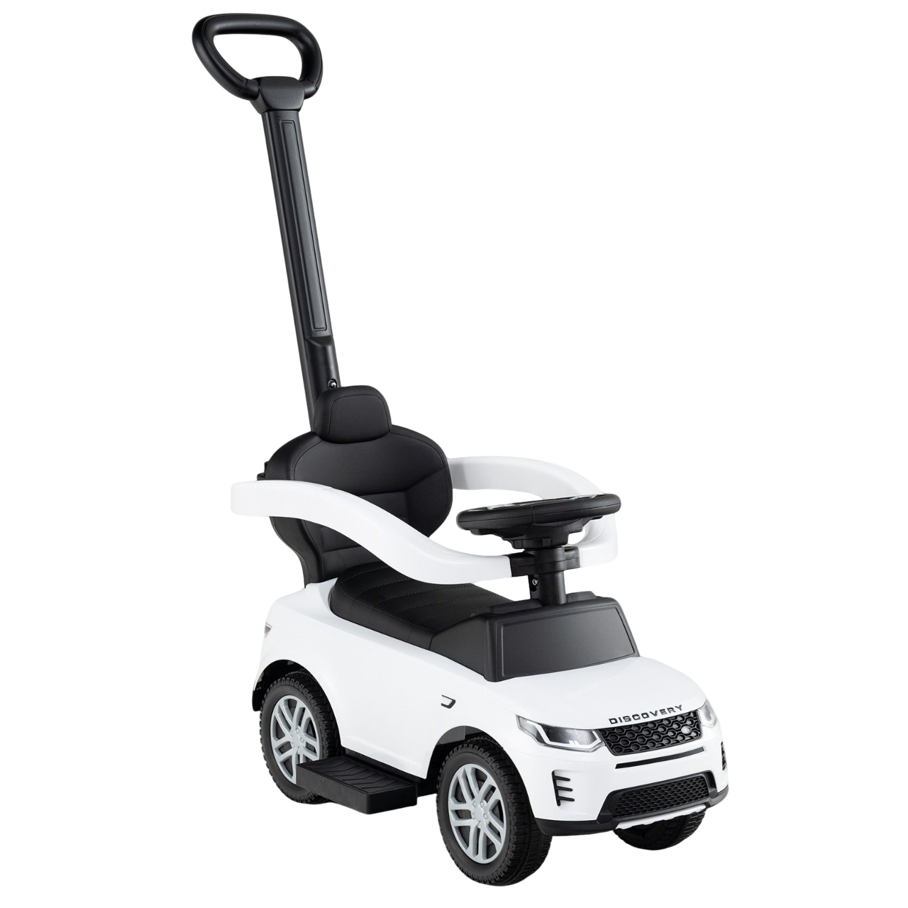 لاند روفر - سيارة ديسكفري 3 في 1 قابلة للدفع - بيضاء