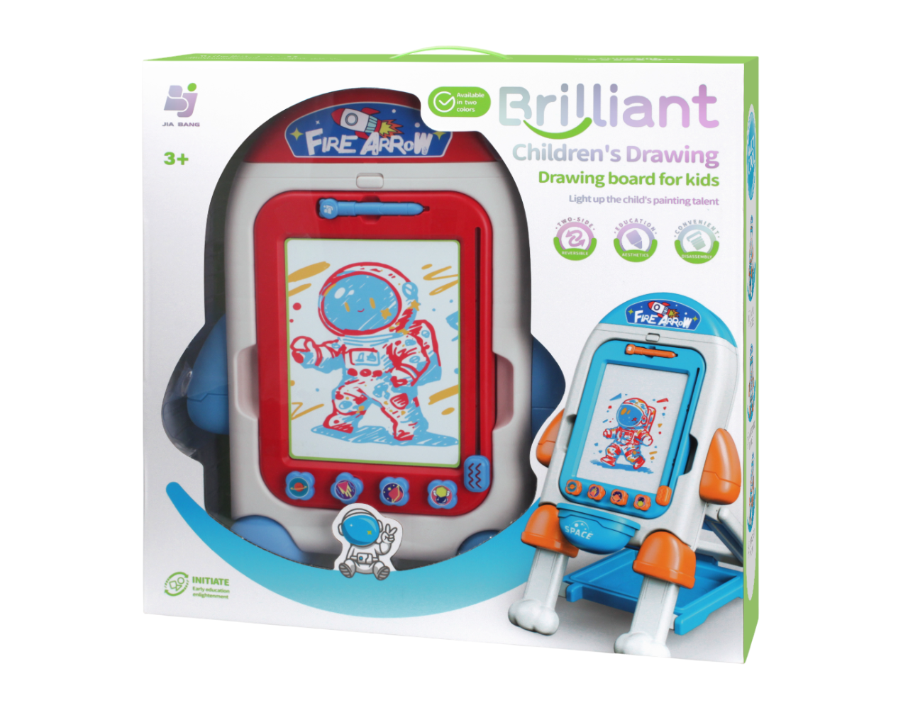 أمشام - لعبة لوح رسم مغناطيسي ولوح أبيض 2 في 1