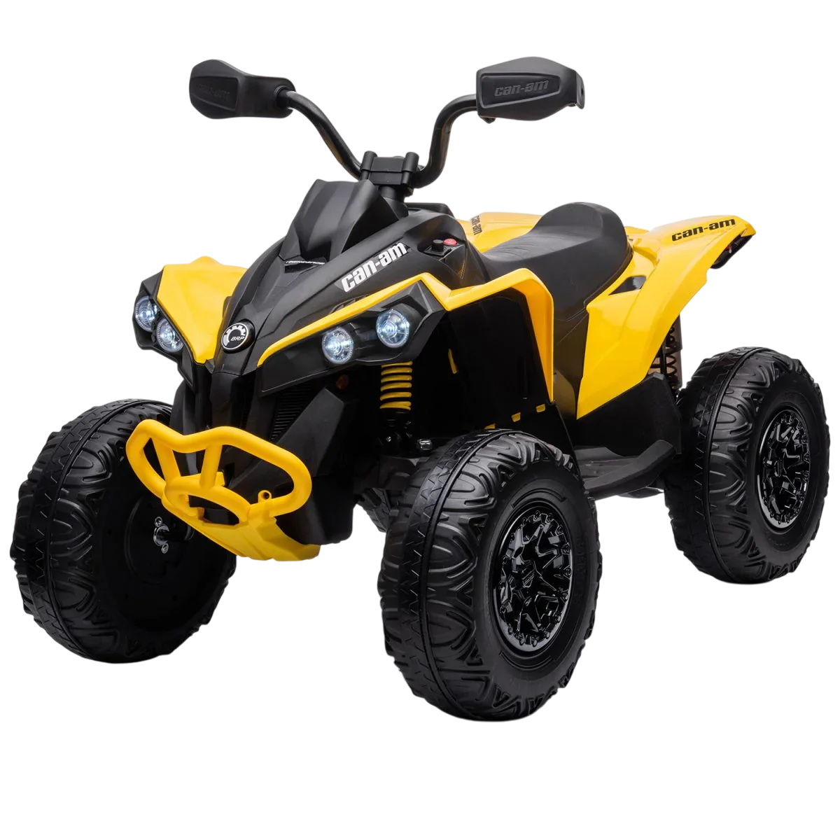 Amsham - 4x4 ATV Can Am Ride On Quad Bike - Yellow - 12V