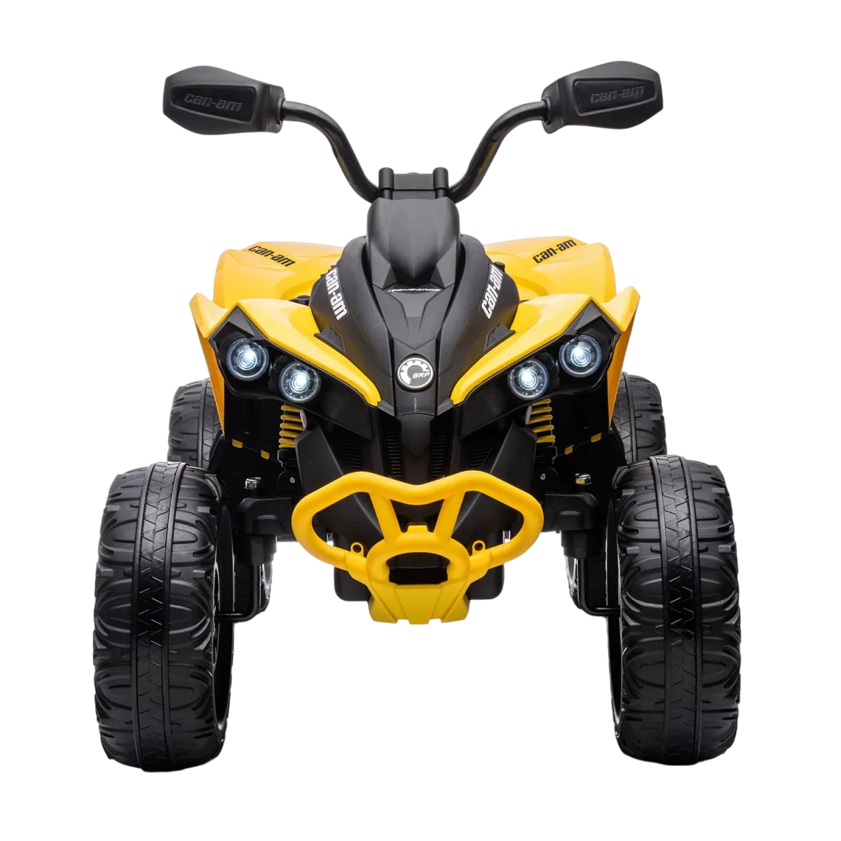 Amsham - 4x4 ATV Can Am Ride On Quad Bike - Yellow - 12V