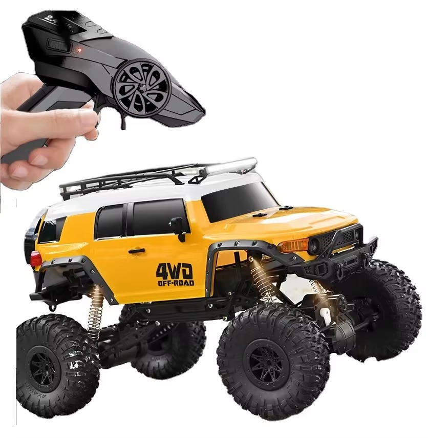 أمشام - سيارة تسلق دريفت إف جي كروزر للتحكم عن بعد بمقياس 1:10 - أصفر