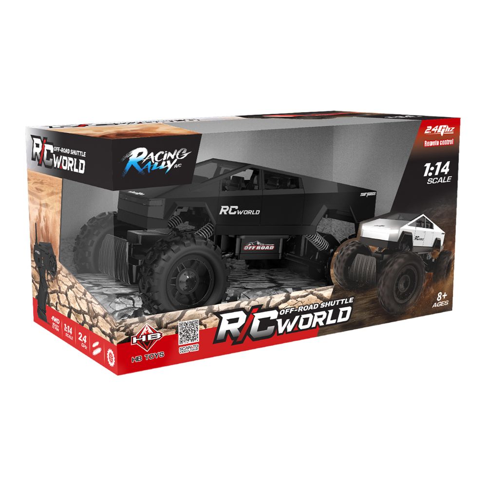 Amsham 1/14 Tesla Cyber Crawler Climbing Remote Control Car - Multicolor