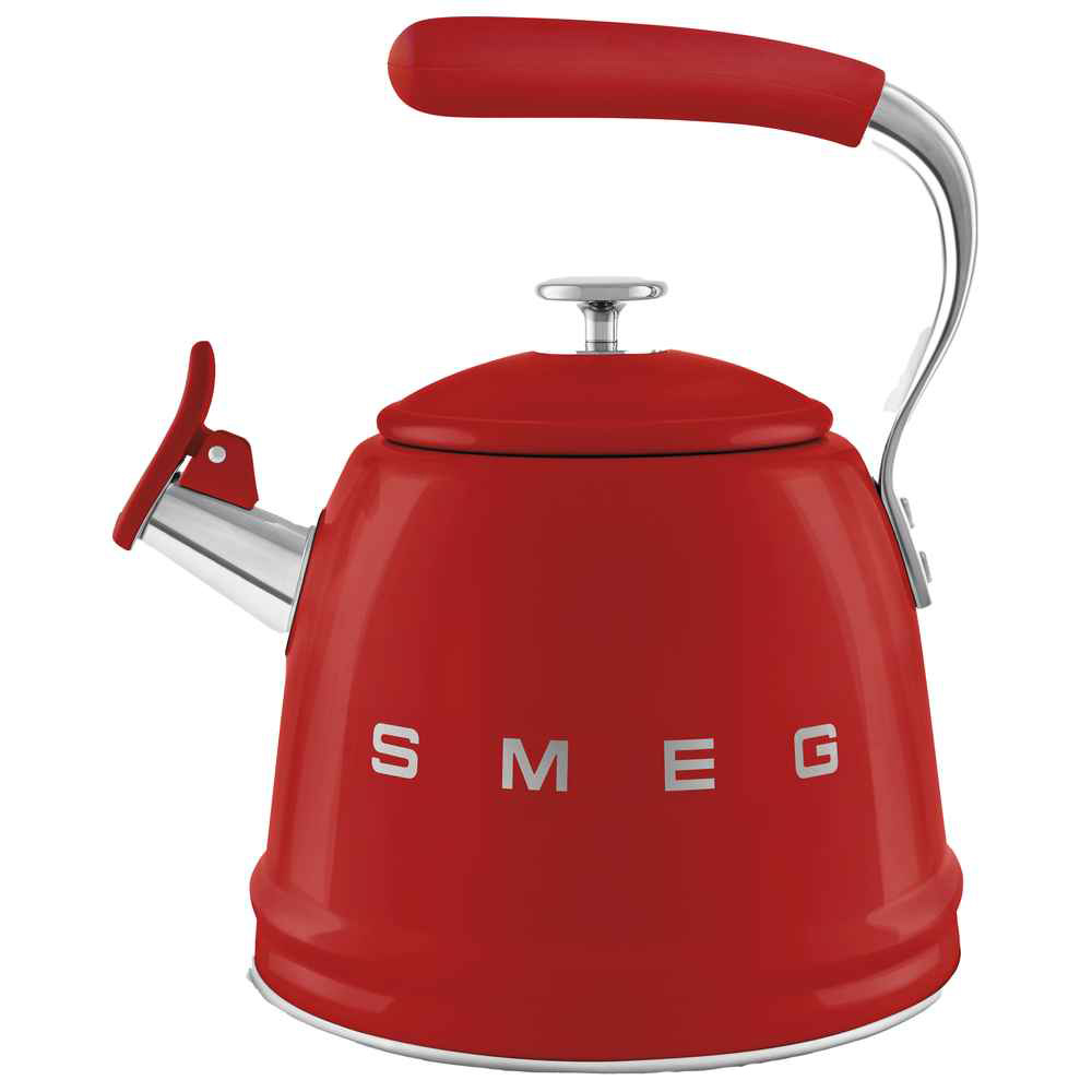 Smeg 50's Style Stovetop Kettle - Red - 2.3 L