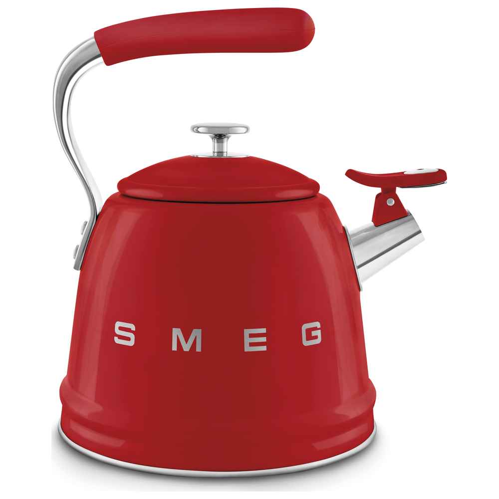 Smeg 50's Style Stovetop Kettle - Red - 2.3 L