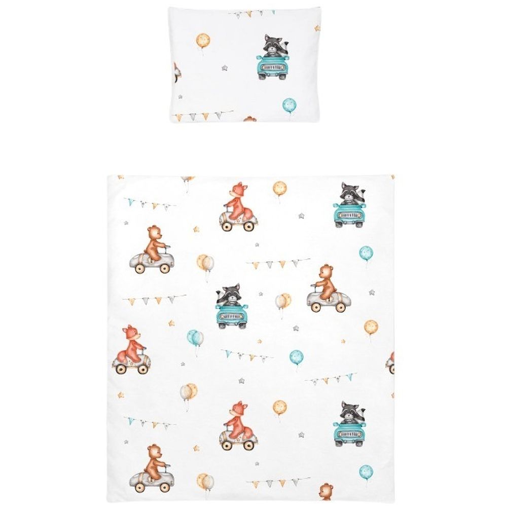 Albero Mio - Mini Duvet And Pillow - Cars - 2 Pcs