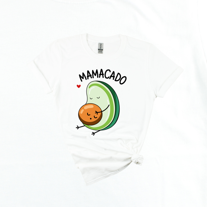 Matching Family Outfits - Mamacado Printed Short Sleeves T-Shirt - White