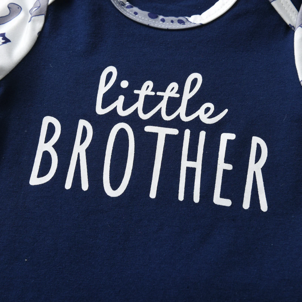 ماتشينغ فاميلي أوتفيتس - أفرول الأخ الصغير - 3 قطع - أزرق