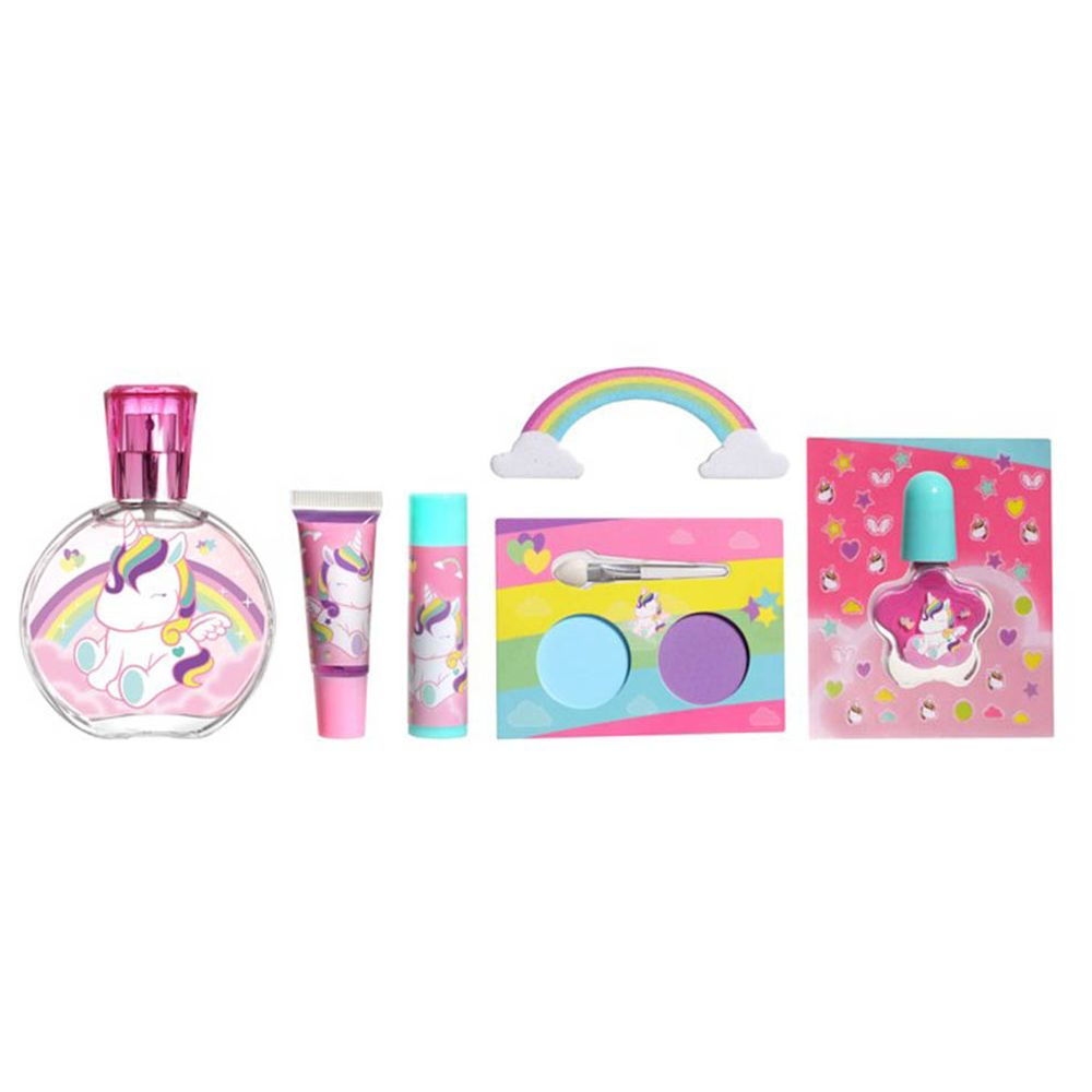 أو ماي يونيكورن - عطر تواليت للبنات - 50 مل مع مستحضرات تجميل - 5 قطع